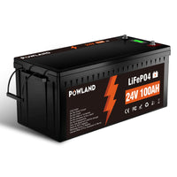POWLAND Akumulator LiFePO₄ 24V 100Ah | BMS, 6000+ Cykli, Szybkie Ładowanie