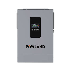 POWLAND Inwerter Hybrydowy 3,6kW 24V | MPPT, Czysta Sinusoida, BMS, LCD Display