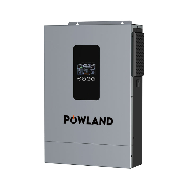 POWLAND Hybrid Solar Inverter 3.6kW 24V Pure sine wave Inverter MPPT WiFi