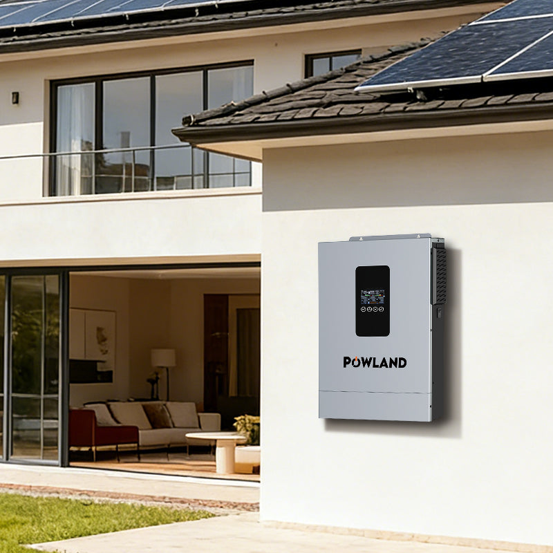 POWLAND Hybrid Solar Inverter 3.6kW 24V Pure sine wave Inverter MPPT WiFi
