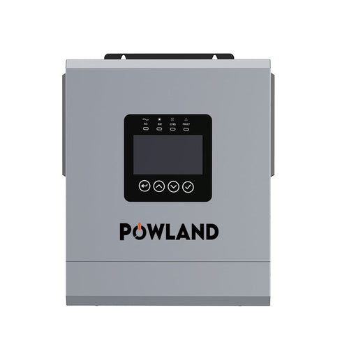 POWLAND Inwerter Hybrydowy 12kW 48V | Dual MPPT, Czysta Sinusoida, Wyświetlacz LCD