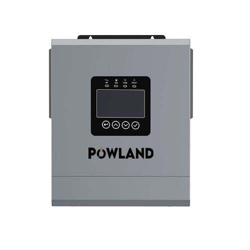 POWLAND Inwerter Hybrydowy 6,5kW 48V | MPPT, Czysta Sinusoida, BMS, LCD Display